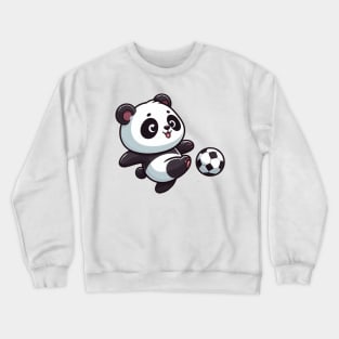 Football panda Soccer player Crewneck Sweatshirt